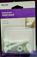 1 Pair Plumb Works Nylon Plum Perfect Closet Bolt 5/16" x 2 1/2" Non-Corroding