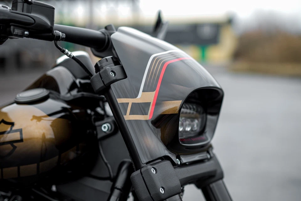 HARLEY-DAVIDSON AGGRESSOR M8 SOFTAIL FAT BOB FXFB FXFBS HEADLIGHT FAIRING 18-24 - Image 2 of 4