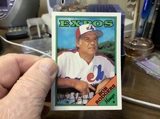 1988 O-Pee-Chee Montreal Expos Baseball Card #134 Bob Rodgers MG
