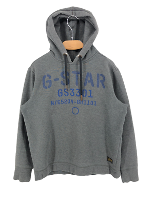 G-Star Uomo Zack con Cappuccio Sw Pullover Grigio Maglione Felpa