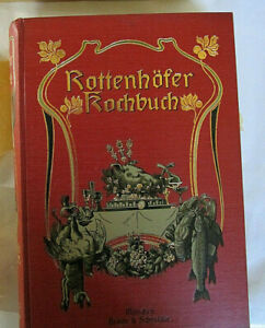 German Cookbook 1904 Illustriertes J Rottenhofer Kochbuch W Orig Box Wax Cover Ebay