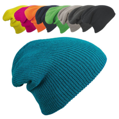 NEU - Myrtle Beach - Knitted Long Beanie - lässig überlange Strickmütze - MB7955