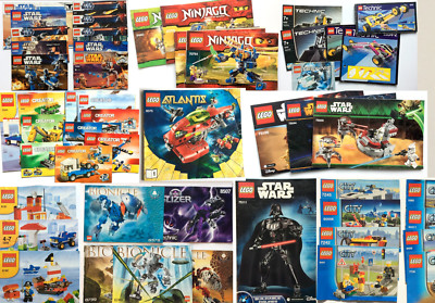 Lego - Bauplan Bauanleitung Auswahlmenü, 70726 70733 70743 70794 71306 71745