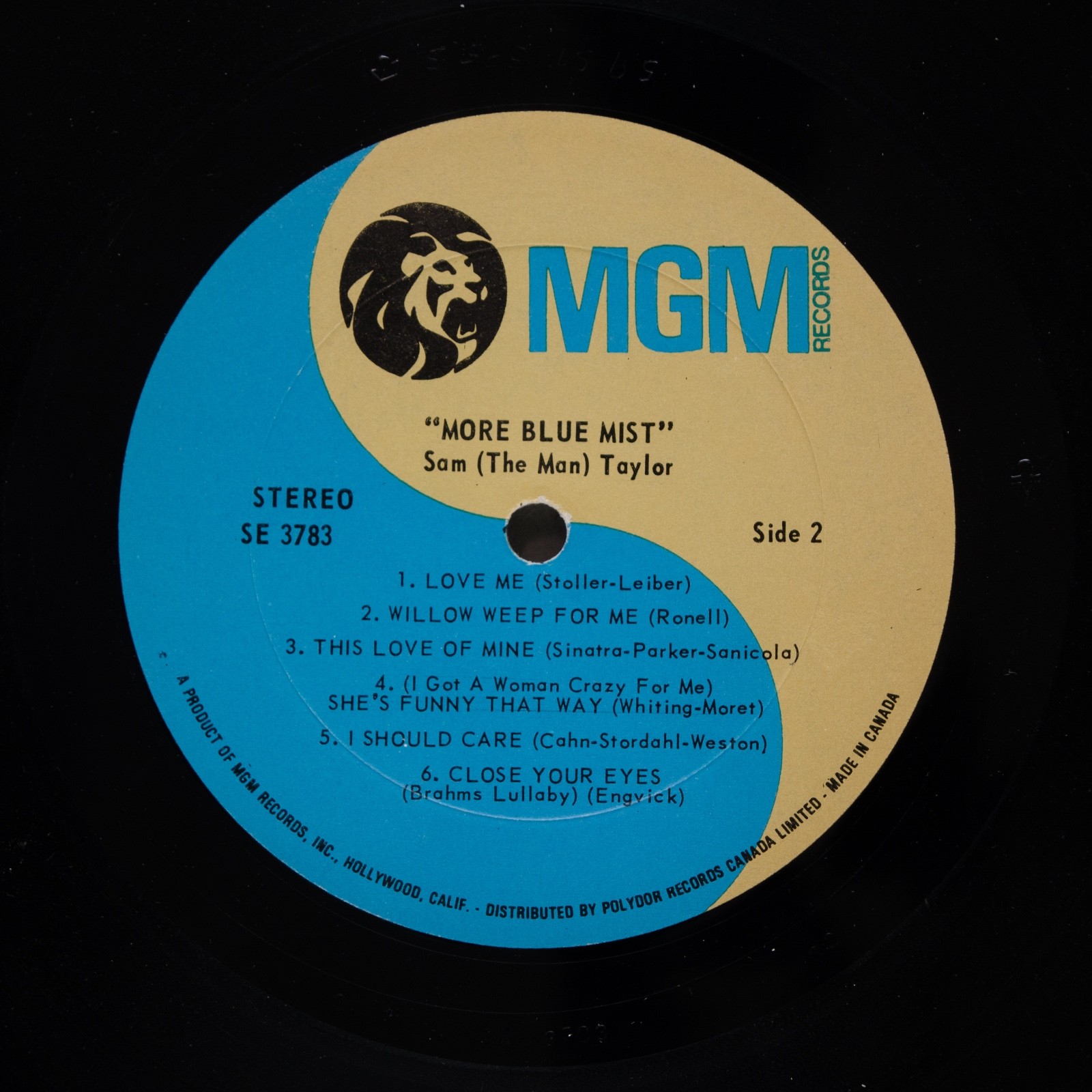 Sam The Man Taylor More Blue Mist LP Vinyl Album Record MGM SE 3783 eBay