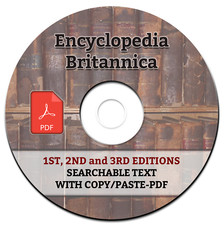 ENCYCLOPEDIA BRITANNICA-1st-2nd-3rd Editions-ALL VOLUMES-Reference Books-on DVD