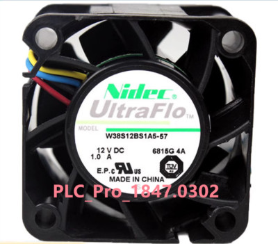 1PCS NEW Nidec W38S12BS1A5-57 4pin Cooling fan 38mm 38x38x28mm DC12V 1.00A