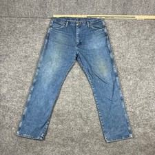 Wrangler Jeans Mens Size 36x30 Blue Cowboy Cut Original Fit Straight Leg 13MWZGK