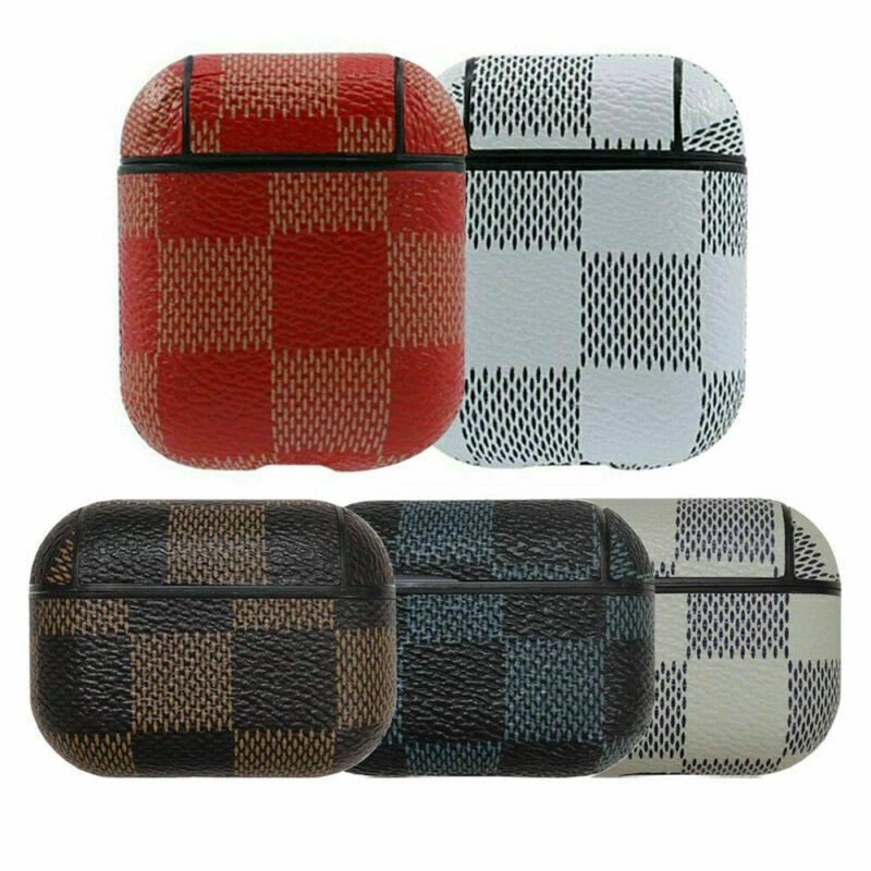 MARKENLOS Für Apple Airpods case 1/2 & Pro Fall Leder Stoßfest Schutzhülle mit Haken