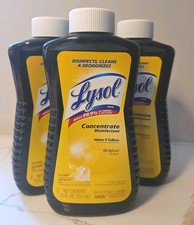 LYSOL Concentrate Disinfectant Original Scent 12 Fl oz Lot of 3 bottles New