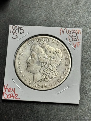 1895 S Morgan Silver Dollar Stunning VF Very Fine Key Date $1 Coin (Raw19258)