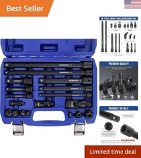 18-piece Impact Socket Extension Set - Chrome Vanadium Steel Durability