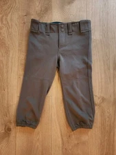RIP-IT Girls Softball Baseball Uniform Pants Size Medium M  Grey Gray Pre-owned 