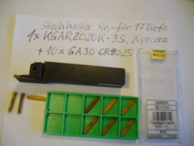 1 x Stechhalter KGAR 2020K-3S + 10 x Stechpl. GA30 CR9025 , Kyocera