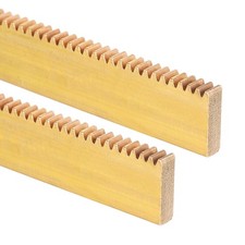 2Pcs Brass Gear Rack, 0.5 Module 50x10x3mm Heavy Duty Straight Linear Spur Rack
