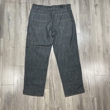 Y2K Marithe Francois Girbaud Men  s Sz 44x34 Striped Jeans Hip Hop Baggy NWOT