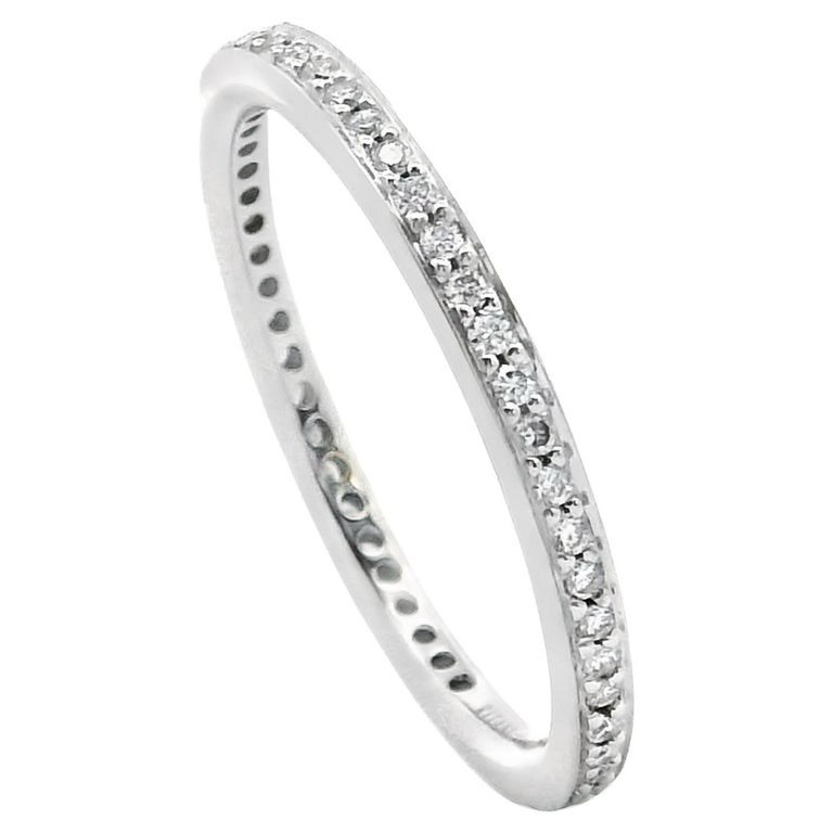Ritani endless love Platinum Diamond micropave  S… - image 1