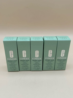 Clinique Smart Custom Repair Serum ALL SKIN TYPES .24 oz Each - 5 Pack