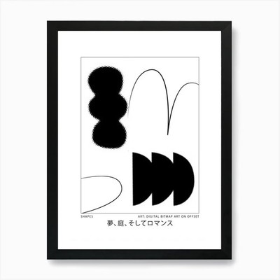 Formen Offset 3 Kunstdruck gerahmt Wandbild Poster Leinwanddruck Bild