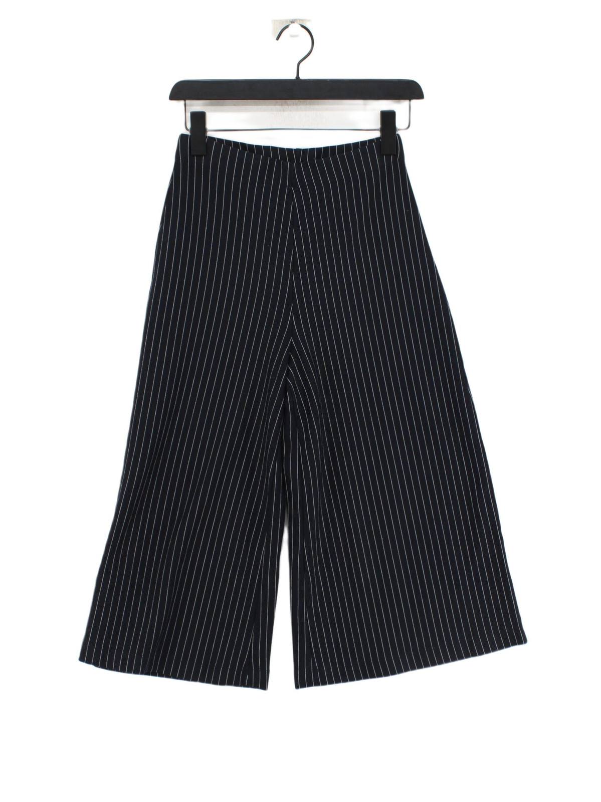 ALTRA Pantalone donna Zara S blu a righe 100% altro gamba larga Capri