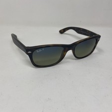 Ray-Ban NEW WAYFARER RB2132 894/76 Matte Tortoise 52mm Green Blue Polarized 390H