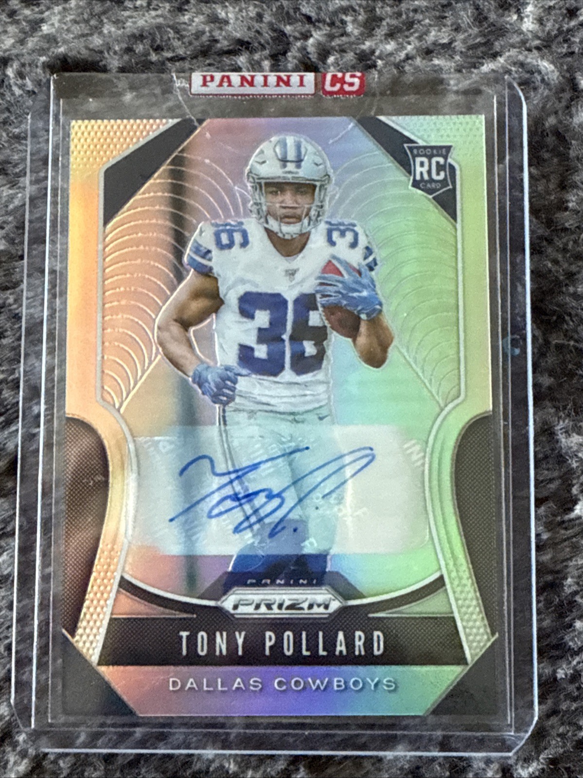 2019 Panini Prizm - Rookies Tony Pollard #339 Silver Prizm Autographs (AU, RC)