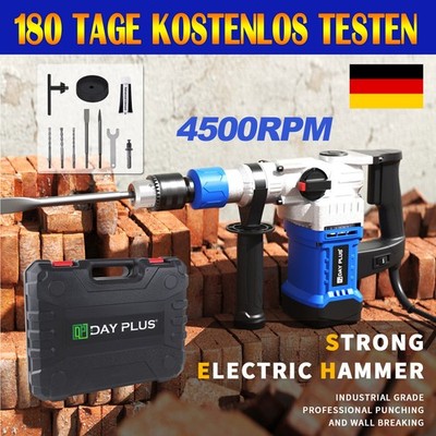 2025 Profi SDS-Plus Bohrhammer Stemmhammer 6 Joule 3500W 230V Bürstenloser Motor