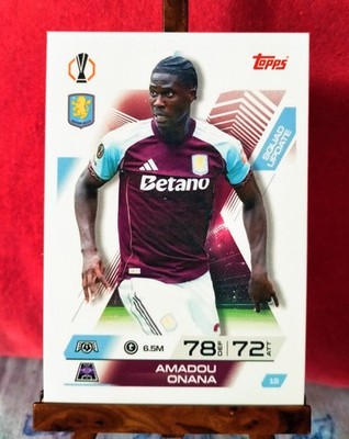 TOPPS MATCH ATTAX Extra CL 2025/26 - Tinder Onana Squad Update #19 Aston Villa 