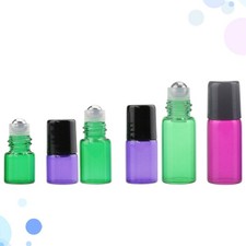 6 PCS Refillable Roll on Container Travel Perfume Bottles Essential Oils Roller