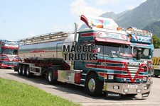 LKW Foto Scania 143H Tankwagen Auflieger Österreich turquoise VOGEL AUSTR #k3xu