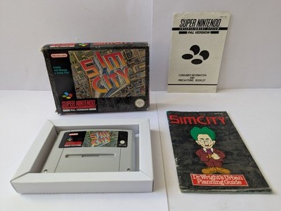 Sim City SNES komplett guter Zustand