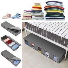 Dustproof bed bottom storage box, moisture-proof compartment zipper wardrobe