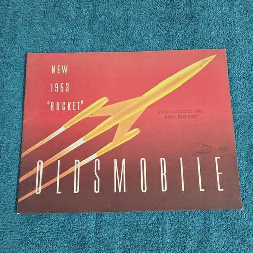1953 Oldsmobile "Rocket" Original Sales Brochure Catalog Ninety-Eight Super