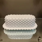 Vintage Fenton Hobnail Milk Glass Covered Butter Dish With Scalloped Edge RARE!