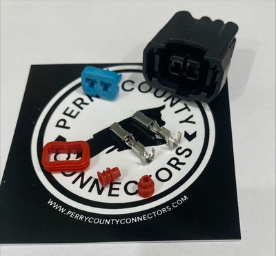 Honda Acura 2-Pin Fuel Injector Connector Set Fits OBD2 B/D/K Series