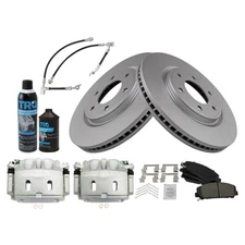 Brake Pad & Rotor Kit Premium G-Coated Ceramic Fits Nissan