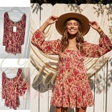 NWT Sezane Floral Print Mini Dress Sz 34