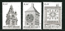 BELGIUM 2005,  HERITAGE: CLOCK TOWERS, Scott 2086-2088, MNH