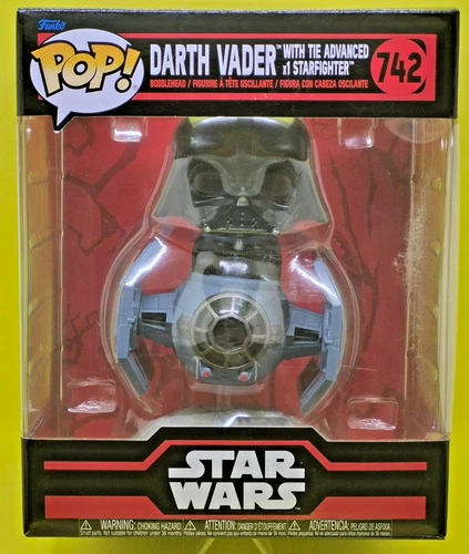 Funko Pop! Star Wars Dark Side Darth Vader w/ x1 Starfighter #742 Not Mint