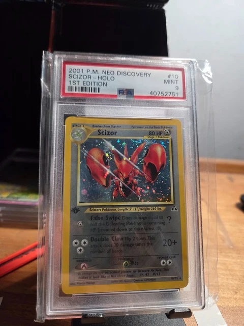 Scizor Neo Discovery 1st Edition Holo #10 PSA 9