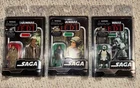Star Wars Vintage The Saga Collection VTSC Lot of 3 Han Leia Biker Scout Endor