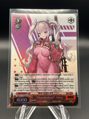Weiss Schwarz Goddess Nikke NIK/S117-E060S Wonderland Alice SR English