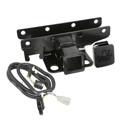 Rugged Ridge Receiver Hitch & Wiring Kit RR Logo Fits 07-18 Jeep Wrangler JK