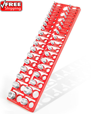 57 Pcs Nut and Bolt Thread Checker - 21 Standard + 17 Metric Thread Gauges | 19