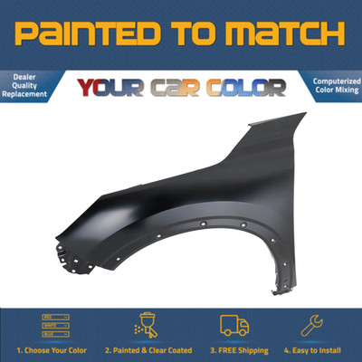 For 2022-2024 INFINITI QX60, Left Fender (Driver Side) Painted to Match