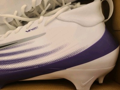 Size 14 Nike Zoom Air Vapor Pro 1 TB Purple White Football 