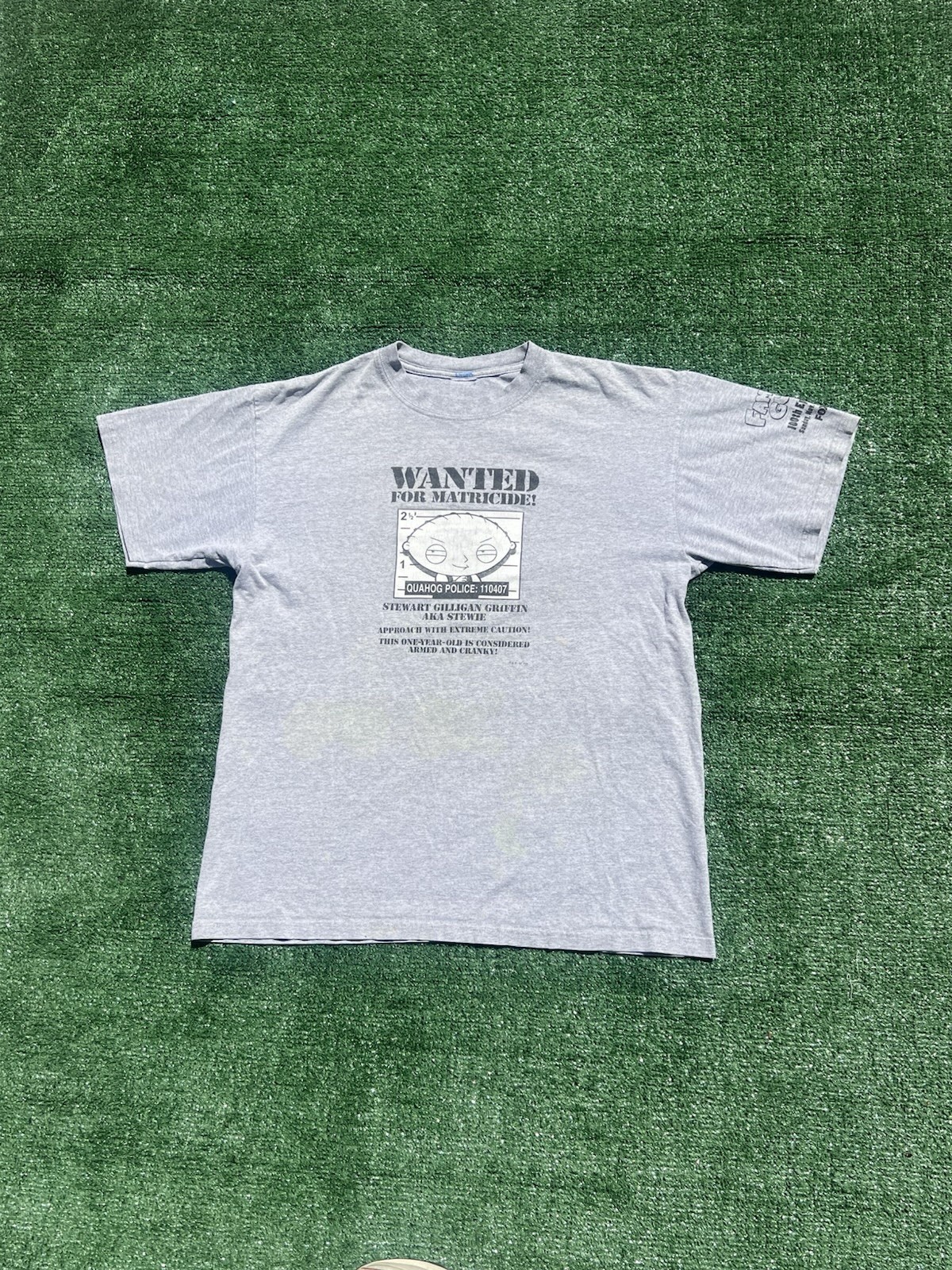 Rare 2007 100th Episode Family Guy Stewie Tee size Large