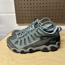 Oboz Sawtooth BDry Women's Green Leather Waterproof Low Hiking Boots Size 9