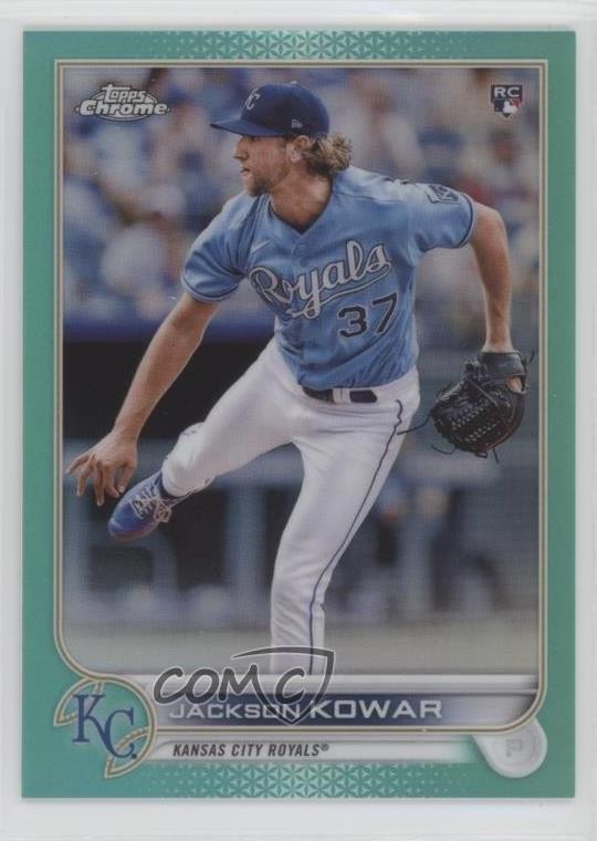 2022 Topps Chrome Aqua Refractor 156/199 Jackson Kowar #188 Rookie RC 04e3