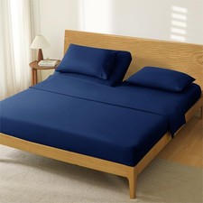 4 Piece Split Head California King Sheets Sets for Adjustable Bed Sheet, Flex...