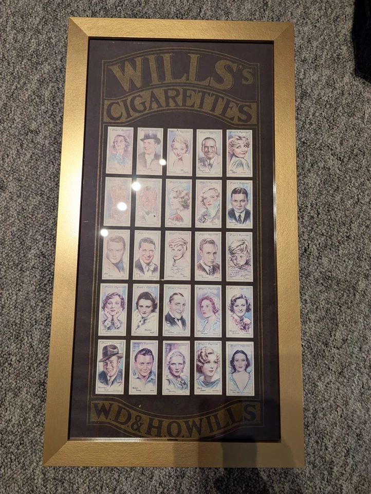 Original 1930s Player's "Cinema Stars" Cigarette Cards - 30 Framed! - Image 3 of 4